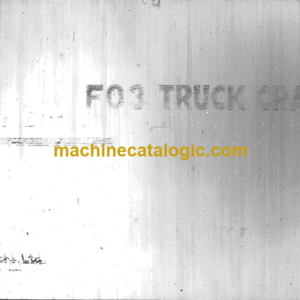 Hitachi F03 TRUCK CRANES PARTS LIST