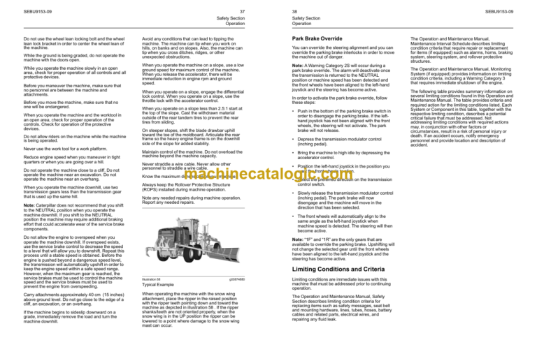 Caterpillar 14M Series 3 14 Motor Grader Operation and Maintenance Manual