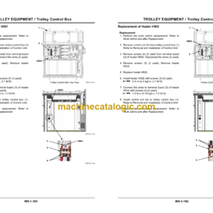 Hitachi EH3500AC2 Trolley Specifications Service Manual