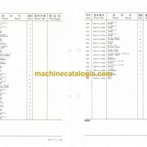 Furukawa FL200-1 Wheel Loader Parts Catalog