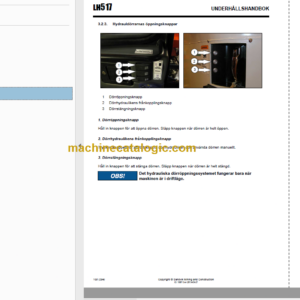 Sandvik LH517 Mining Loader Operator’s and Maintenance Manual (L317D374 Swedish)