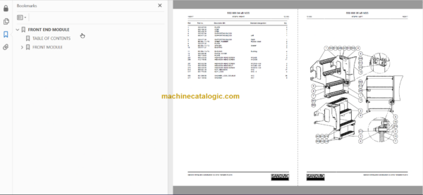 Sandvik DS511C Drill Rig Service and Parts Manual (116B47193-1)