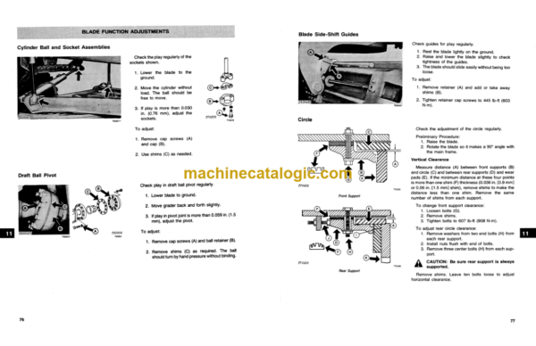 John Deere 670A AND 672A Motor Graders Operators Manual (OMT74697)