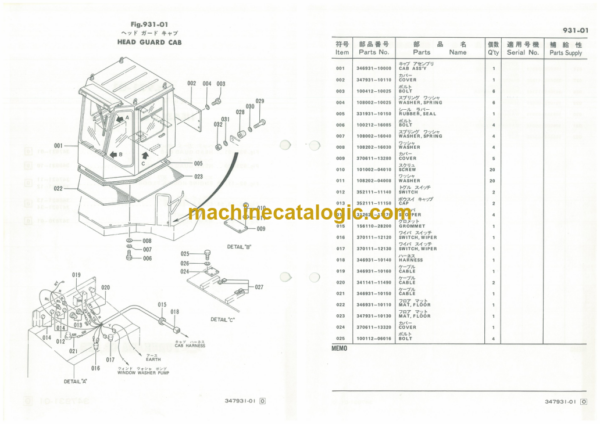 Furukawa FL200-1 Wheel Loader Parts Catalog