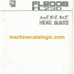 Furukawa FL200B FL230 HEAD GUARD CAB Parts Catalog