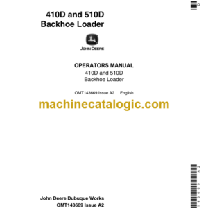 John Deere 410D and 510D Backhoe Loader Operators Manual (OMT143669)