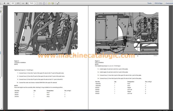 EC360CL Hydraulic Excavator Repair and Service Manual PDF Index