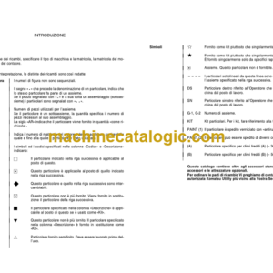 KOMATSU PW118MR-11 Wheel Excavator Parts Manual