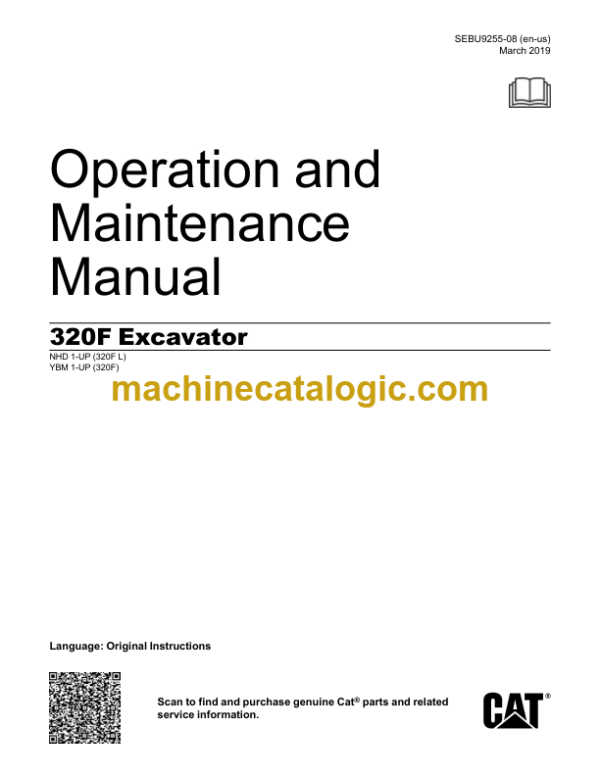 Caterpillar 320F Excavator Operation and Maintenance Manual