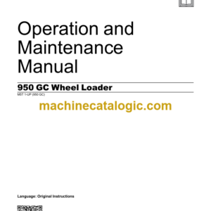 Caterpillar 950GC Wheel Loader Operation and Maintenance Manual