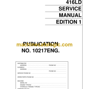 Hitachi EH1000 EH1050 (416LD) Service Manual