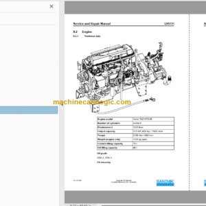 Sandvik LH517i Mining Loader Service and Parts Manual (L917D776)