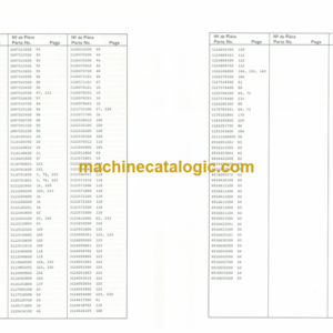 Furukawa FL200B FL230 6D20C Engine Parts Catalog