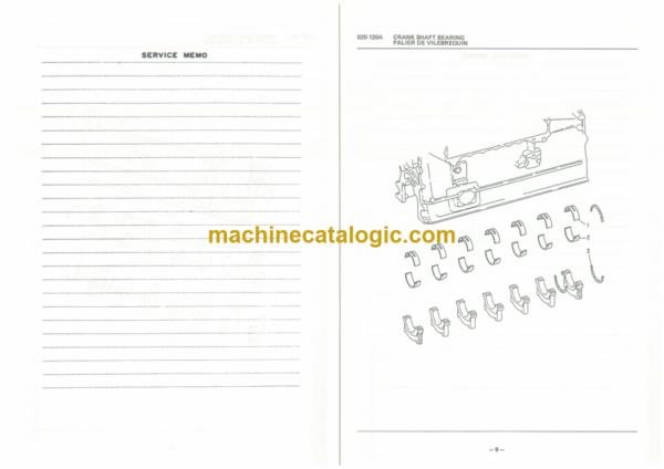 Furukawa FL200B FL230 6D20C Engine Parts Catalog