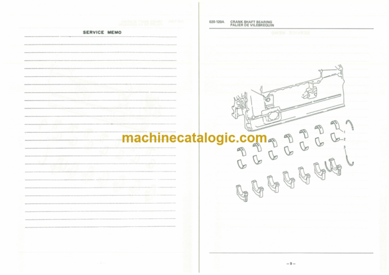 Furukawa FL200B FL230 6D20C Engine Parts Catalog