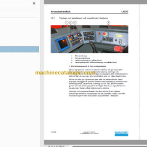 Sandvik LH517 Mining Loader Operator’s and Maintenance Manual (L517D486 Swedish)