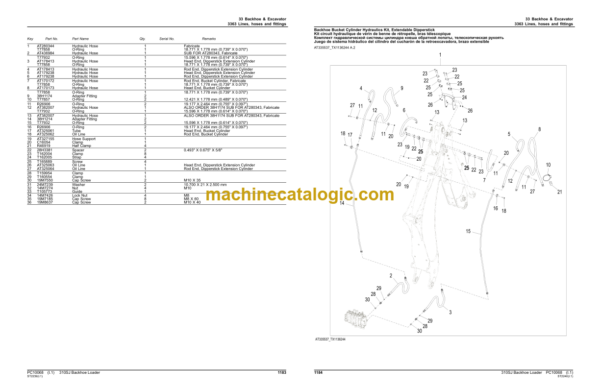 John Deere 310SJ Backhoe Loader Parts Catalog (PC10068)