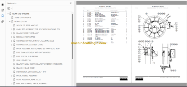 Sandvik DS511-C Drill Rig Service and Parts Manual (117B45215-1)