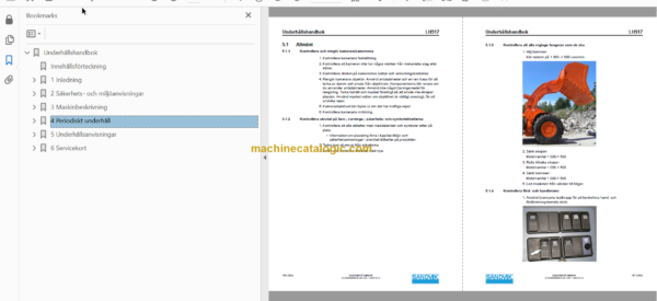 Sandvik LH517 Mining Loader Operator's and Maintenance Manual (L517D486 Swedish)