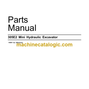 CAT 305E2 Mini Hydraulic Excavator Parts Manual