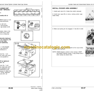 John Deere Series 400 Model 6466 Diesel Engines Component Technical Manual (CTM1)