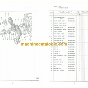 Furukawa FL330 6D22CT Engine Parts Catalog