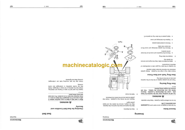 JCB JZ140 JZ140HD Tracked Excavator Operator Manual