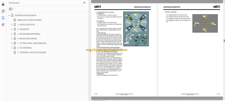 Sandvik LH621 Mining Loader Operator's and Maintenance Manual (L021D113 Swedish)