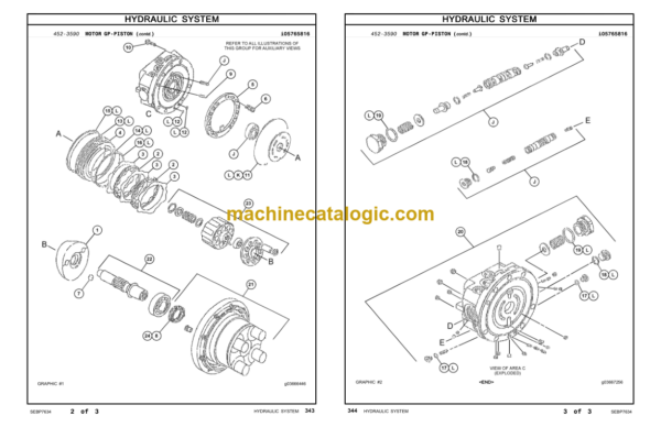 CAT 305E2 Mini Hydraulic Excavator Parts Manual