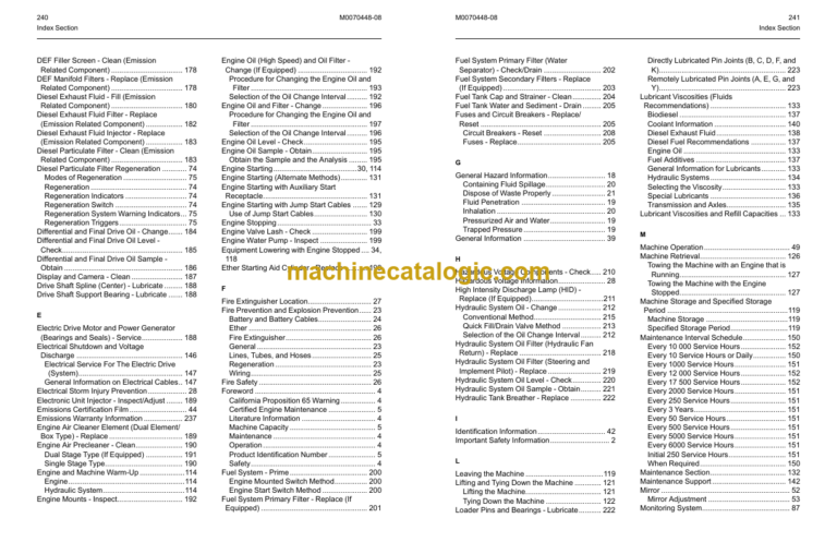Caterpillar 988K XE Wheel Loader Operation and Maintenance Manual