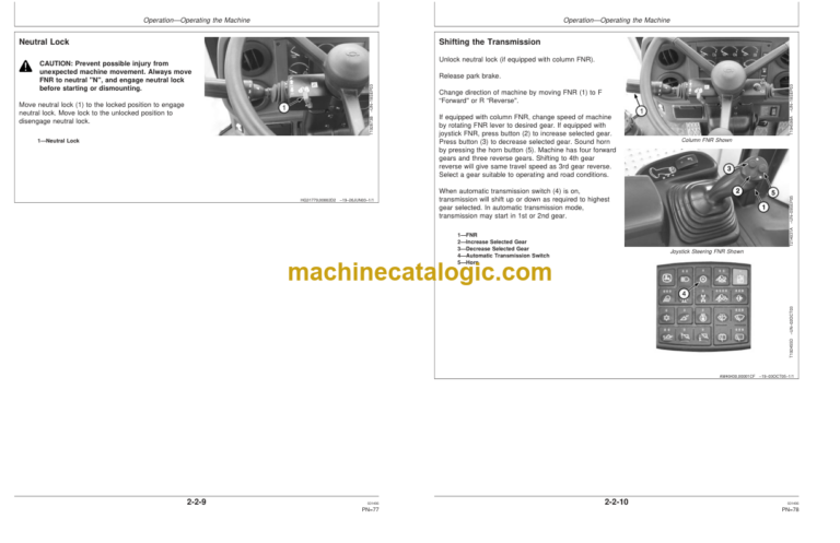John Deere 844J Loaders Operators Manual (OMT207807)