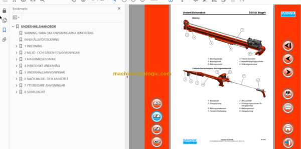 Sandvik DS512i Drill Rig Operator's and Maintenance Manual (120B68009-1 Swedish)