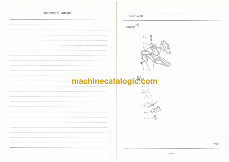 Furukawa FL330 6D22CT Engine Parts Catalog