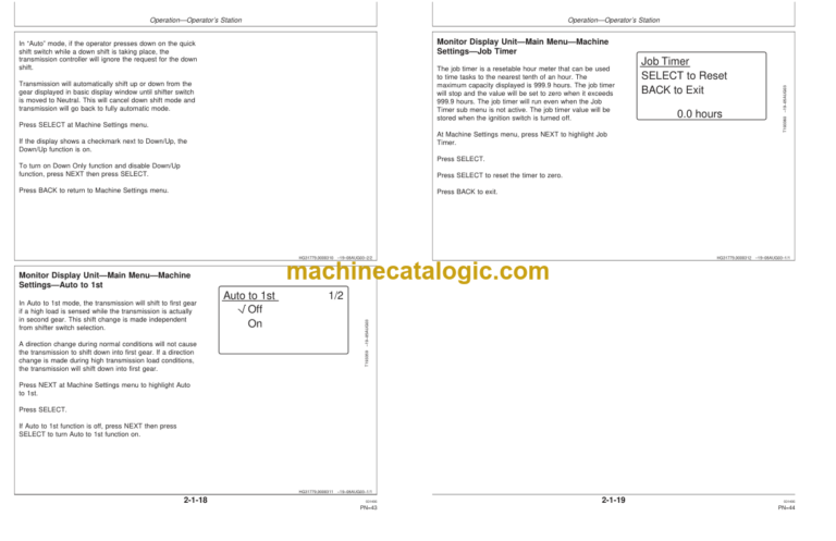 John Deere 844J Loaders Operators Manual (OMT207807)