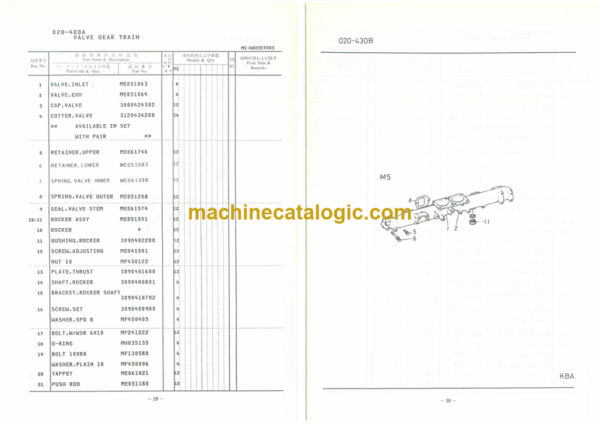 Furukawa FL330 6D22CT Engine Parts Catalog