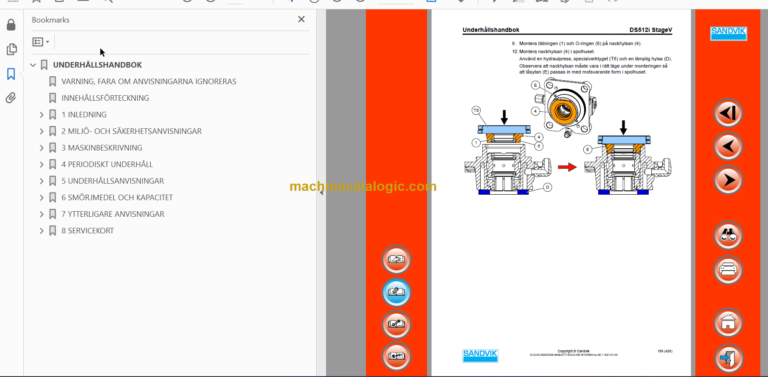 Sandvik DS512i Drill Rig Operator's and Maintenance Manual (120B68009-1 Swedish)