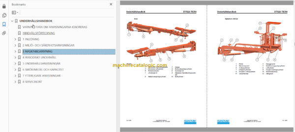 Sandvik DT922i Tunnelling Drill Operator's and Maintenance Manual (117D47702-1 Swedish)