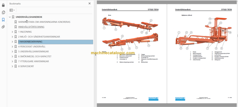 Sandvik DT922i Tunnelling Drill Operator's and Maintenance Manual (117D47702-1 Swedish)