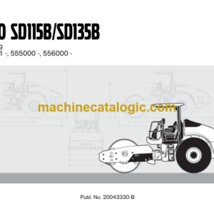 VOLVO SD115B SD135B Soil Compactor Parts Catalog