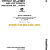 John Deere 750 Crawler Bulldozer and Low Ground Pressure Bullodezer Operators Manual (OMT76786)
