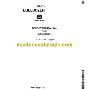 John Deere 6405 Bulldozer Operators Manual (OMT26184)