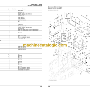 John Deere 332G Skid Steer Loader Parts Catalog (PC15046)