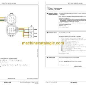 John Deere 6090 Diesel Engine Level 33 ECU Component Technical Manual