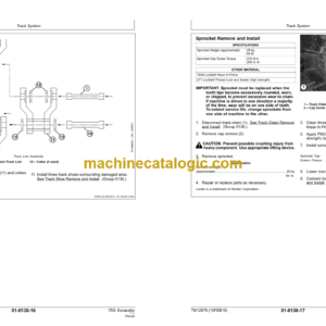 John Deere 75G Excavator Repair Technical Manual (TM12876)