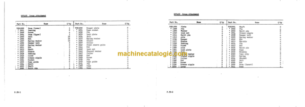 Hitachi AX20u-3 Mini Excavator Parts Catalog