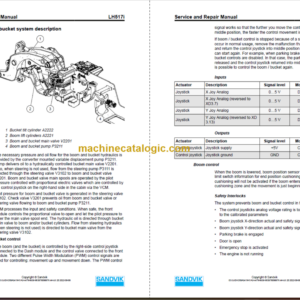 Sandvik LH517i Mining Loader Service Manual (L517DKNA0A0967)