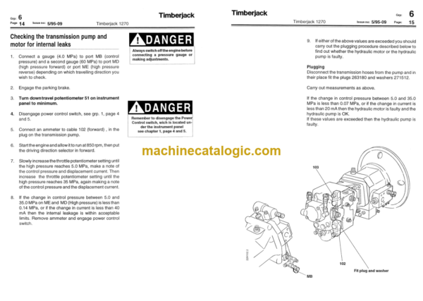 Timberjack 1270 Instruction Manual