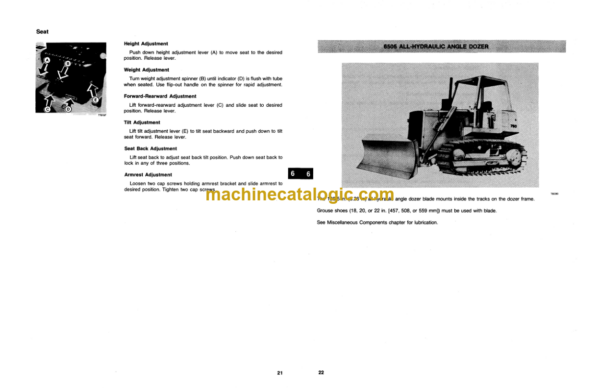 John Deere 750 Crawler Bulldozer and Low Ground Pressure Bullodezer Operators Manual (OMT76786)