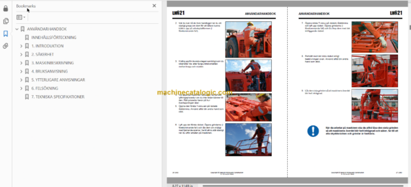 Sandvik LH621 Mining Loader Operator's and Maintenance Manual (L221D135 Swedish)