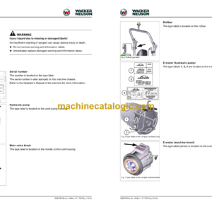 Wacker Neuson DW15e Dumper Service manual